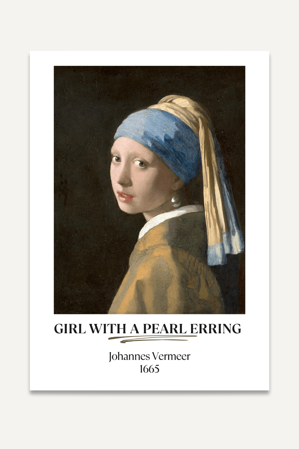 Vermeer; Girl with a Pearl Erring