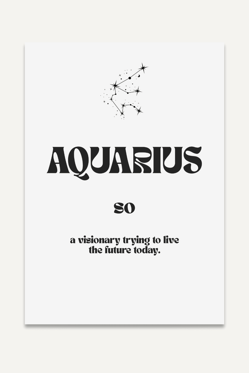 Aquarius so...