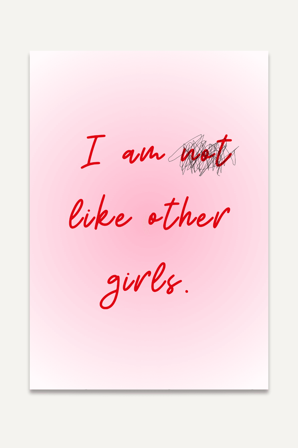 I am not like other girls - 3'lü Set