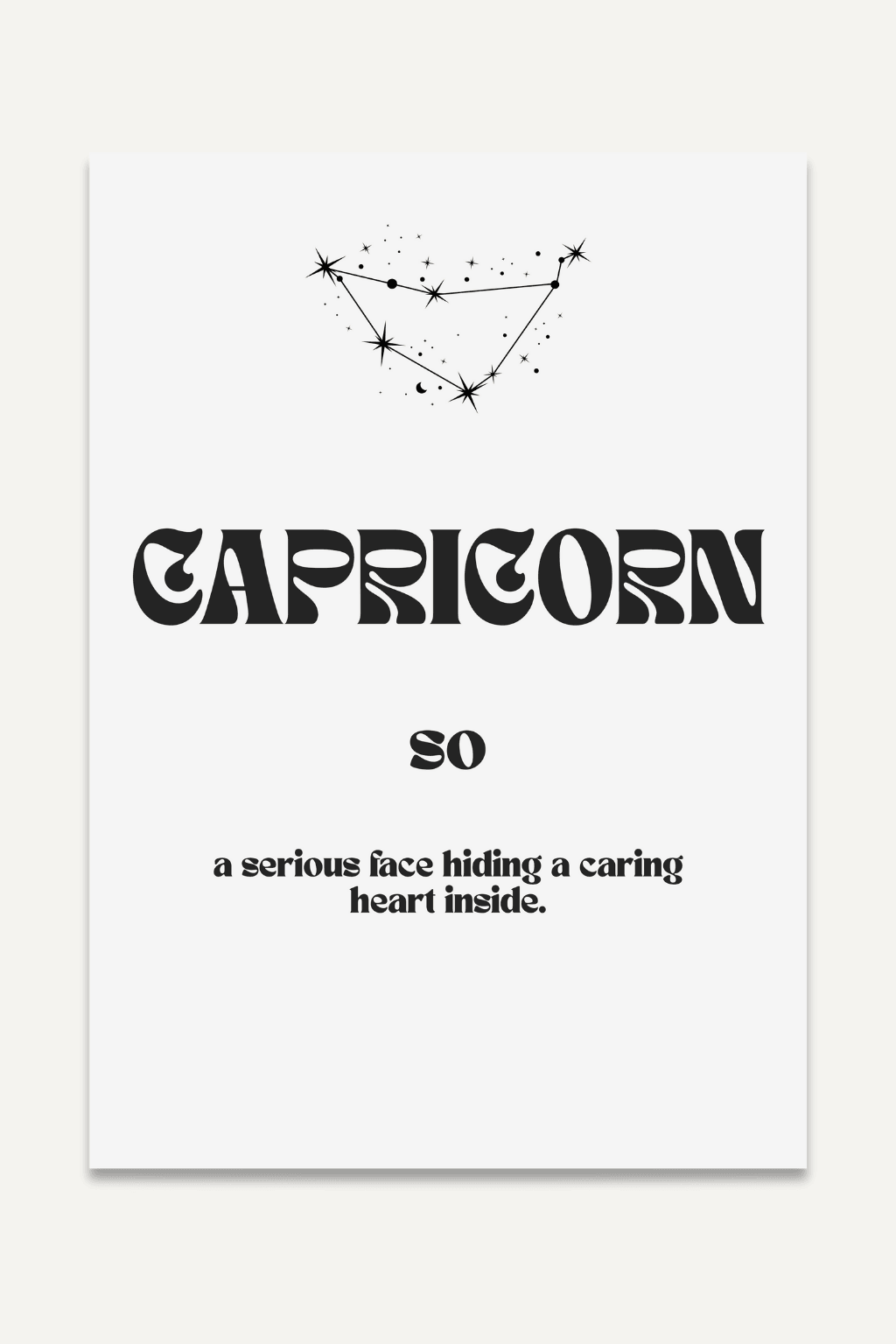 Capricorn so...