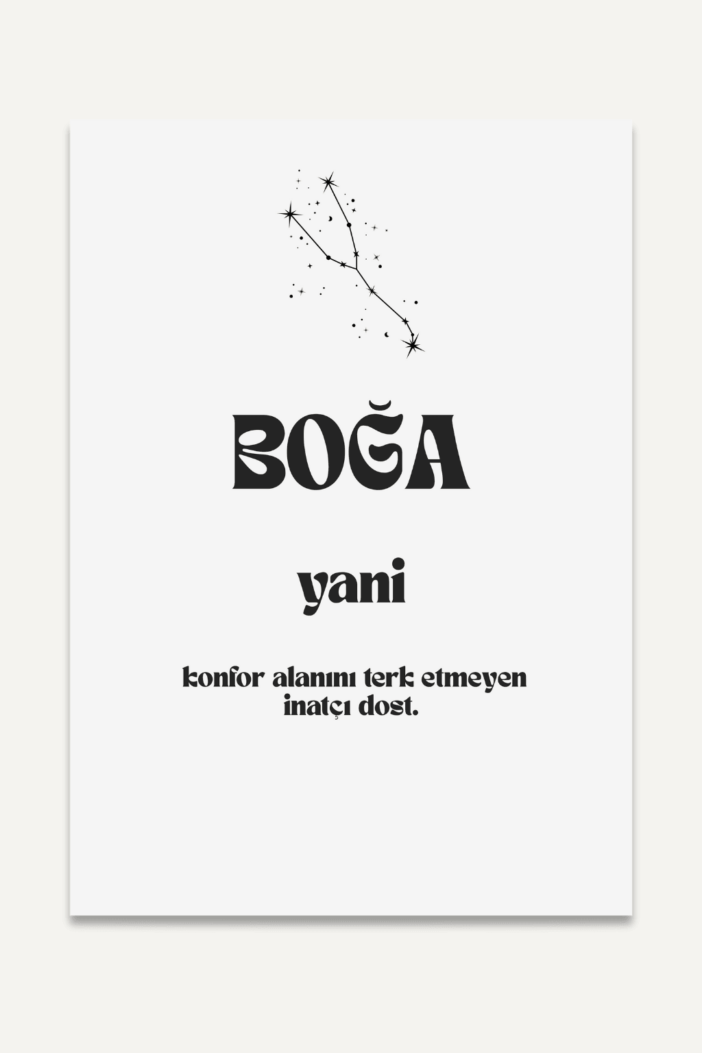 Boğa yani...