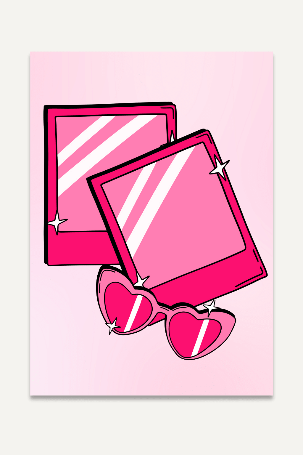 Polaroid & Kalp Gözlük