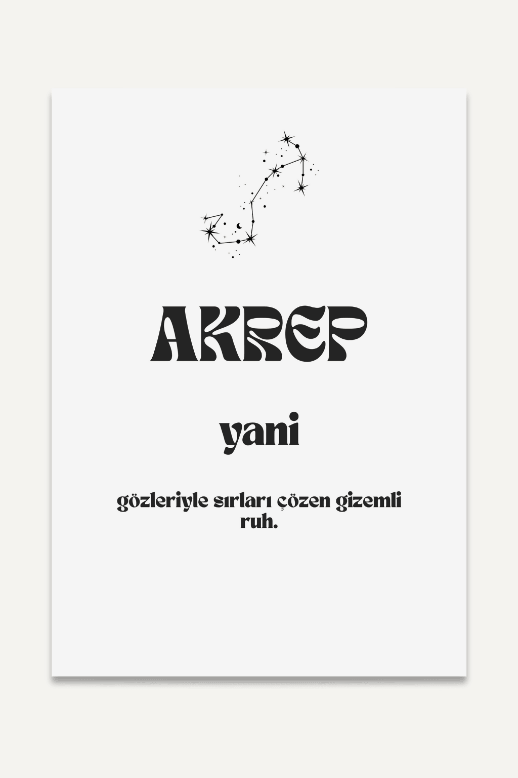 Akrep yani...