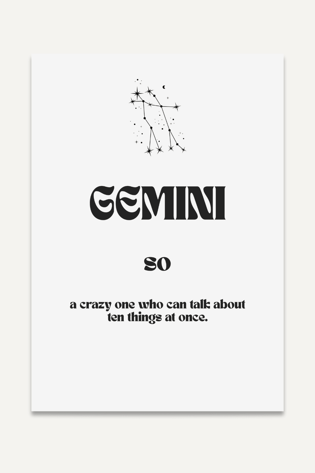 Gemini so...