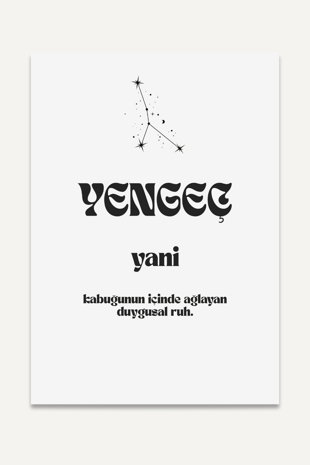 Yengeç yani...