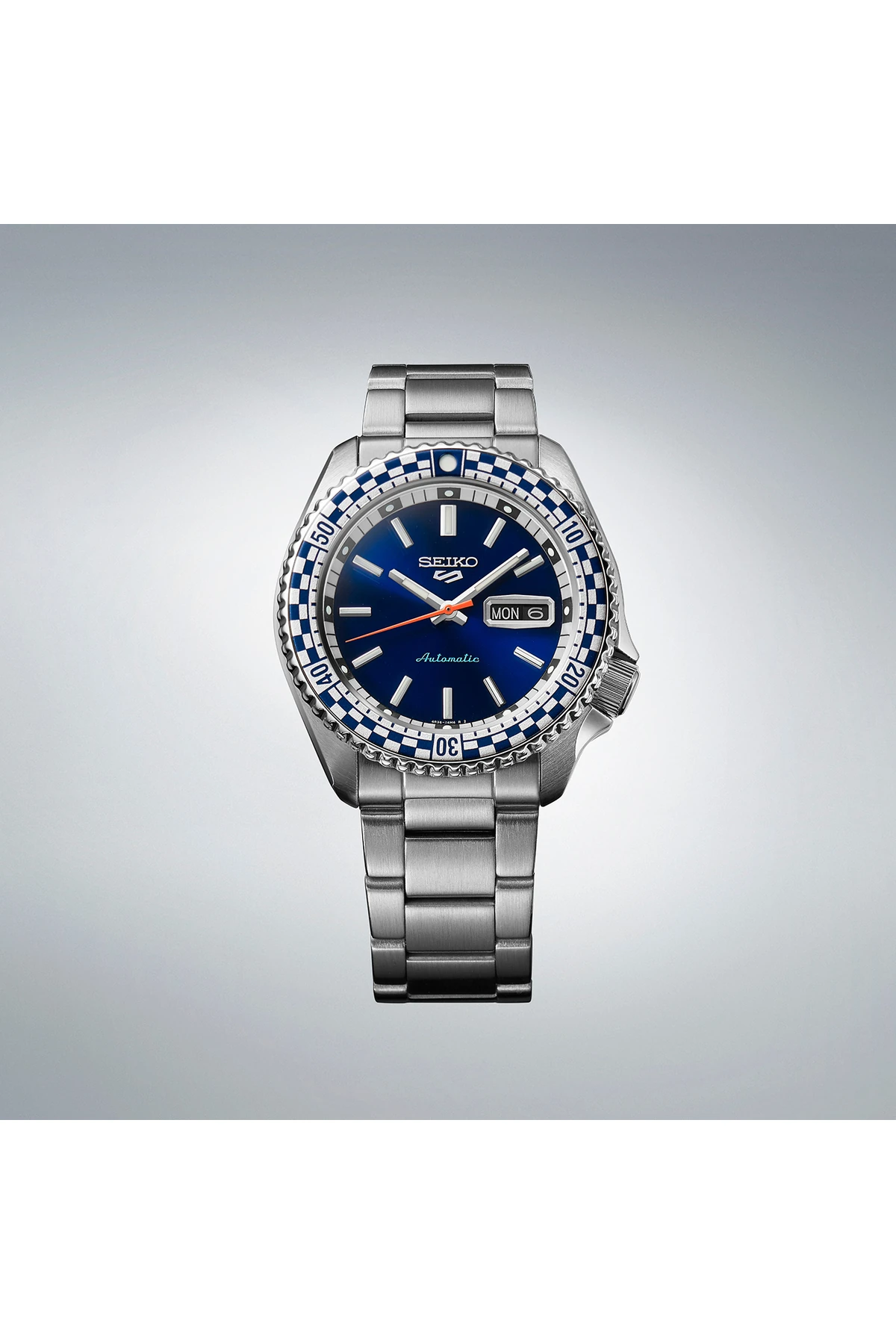 SRPK65K1 SEİKO 5 SPORTS PETROL BLUE ‘CHECKER FLAG’ SPECİAL EDİTİON
