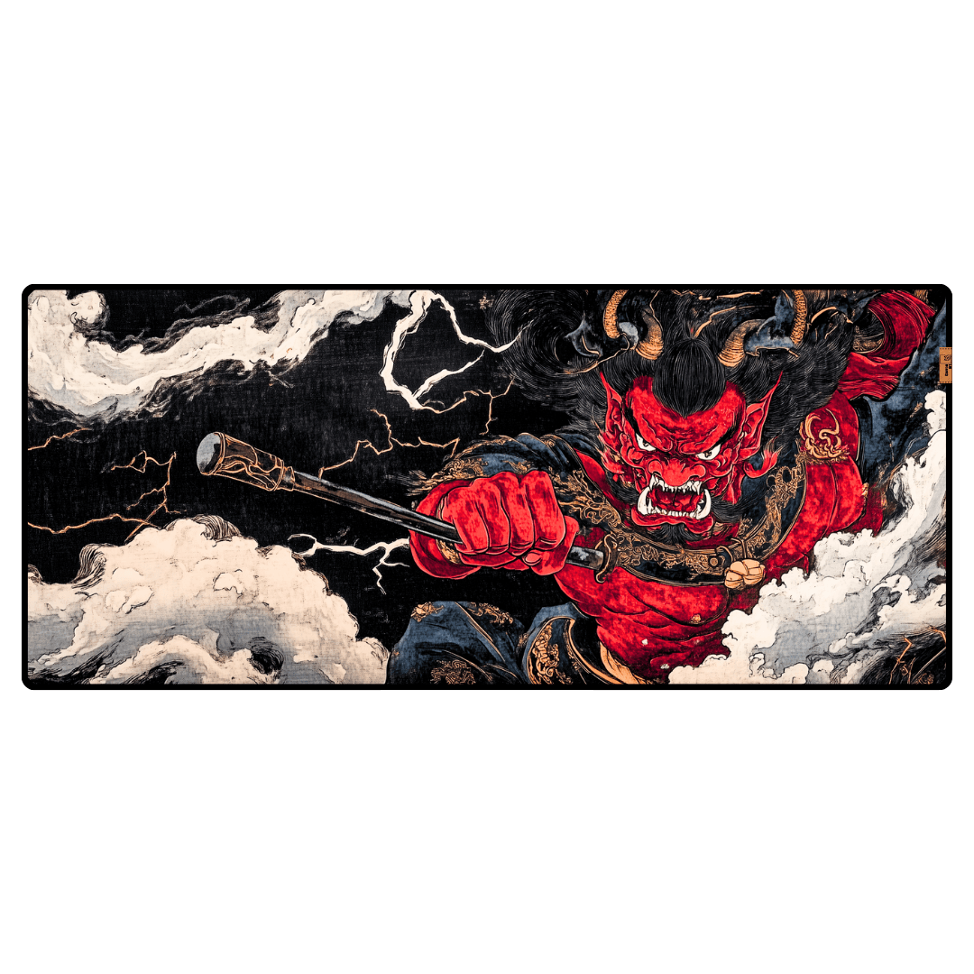 Japanese Oni - Mouse Pad & Desk Mat