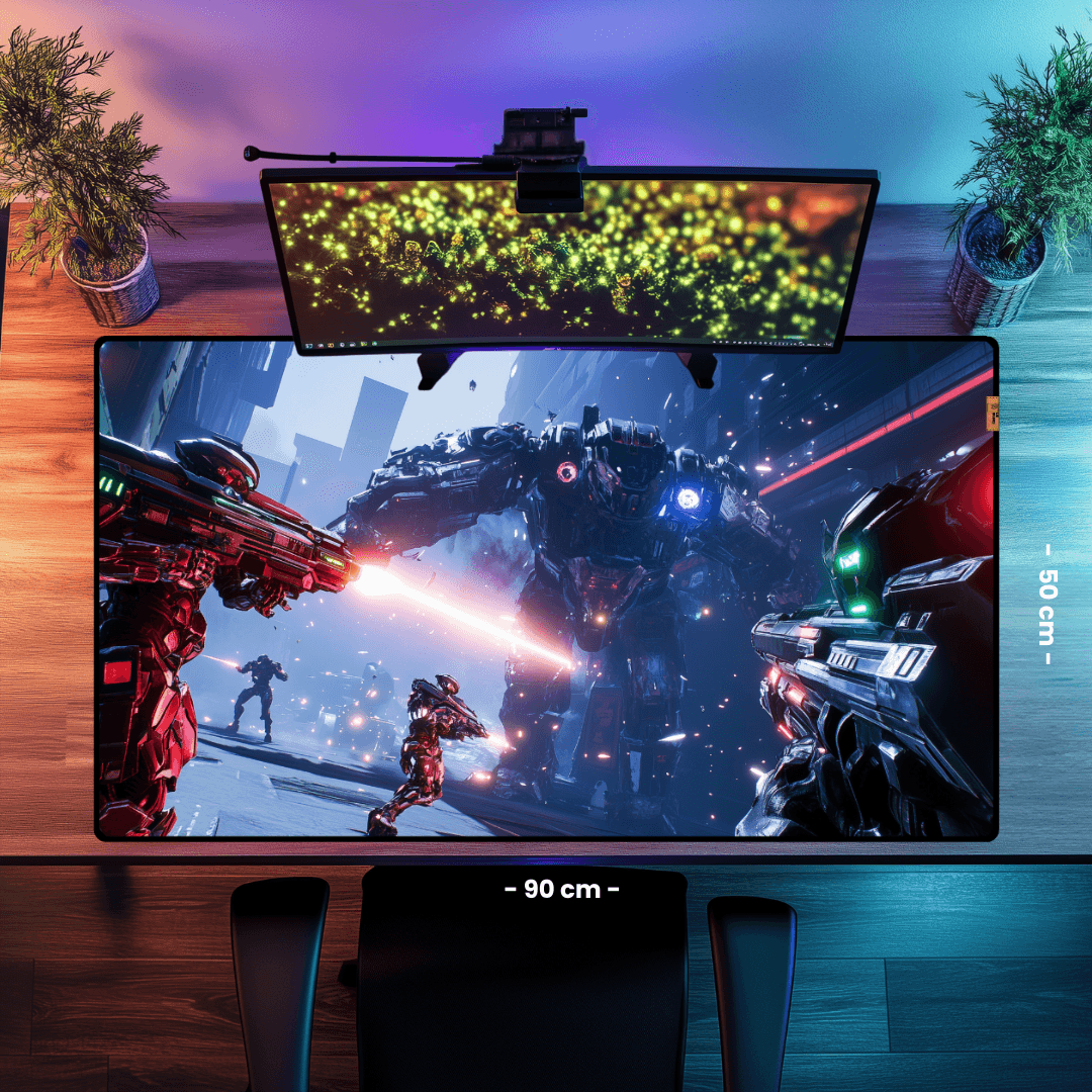 Galactic War (3) -Mouse Pad & Desk Mat