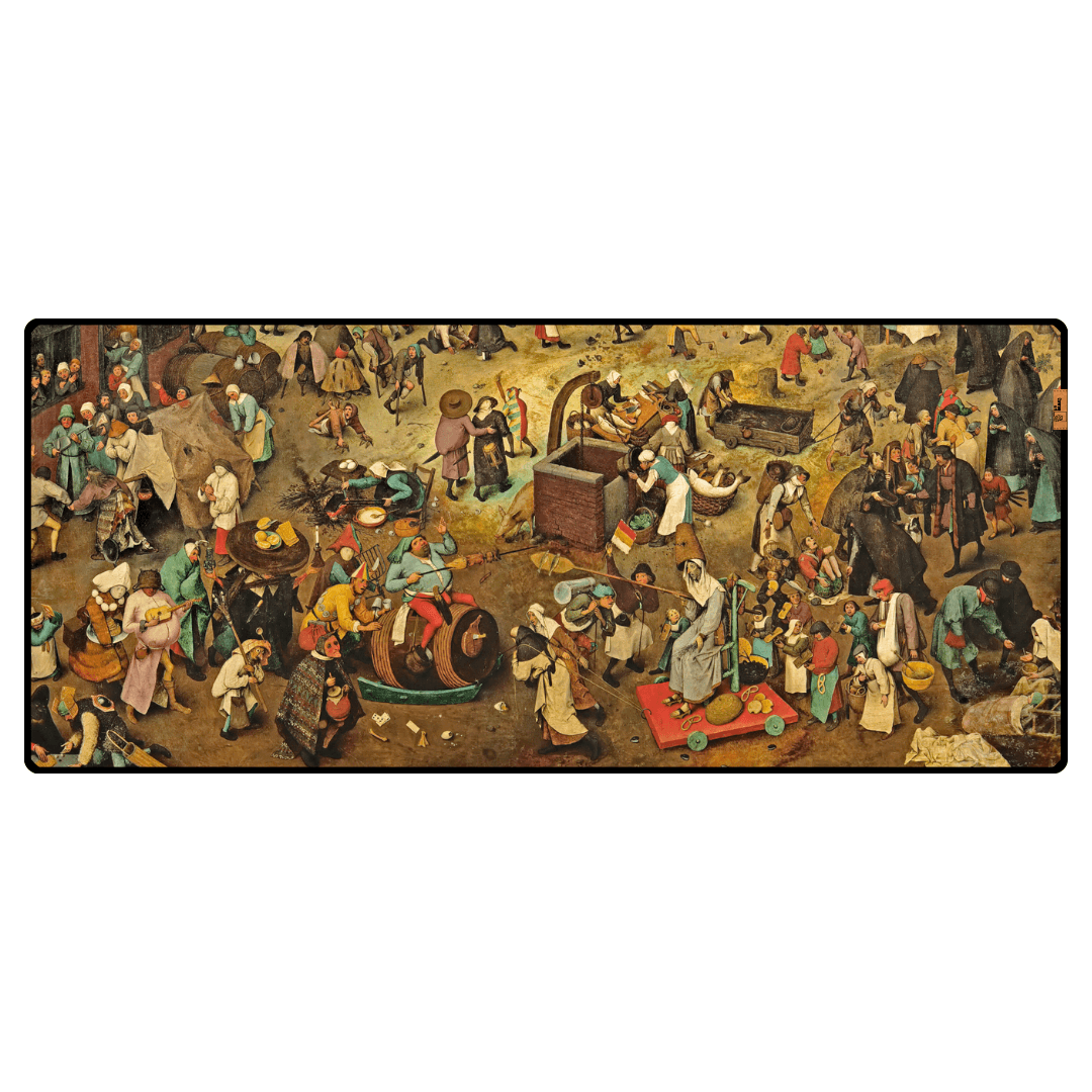 Karnaval ve Perhiz Arasındaki Savaş (The Fight Between Carnival and Lent) - Pieter Bruegel the Elder - Mouse Pad & Masa Matı