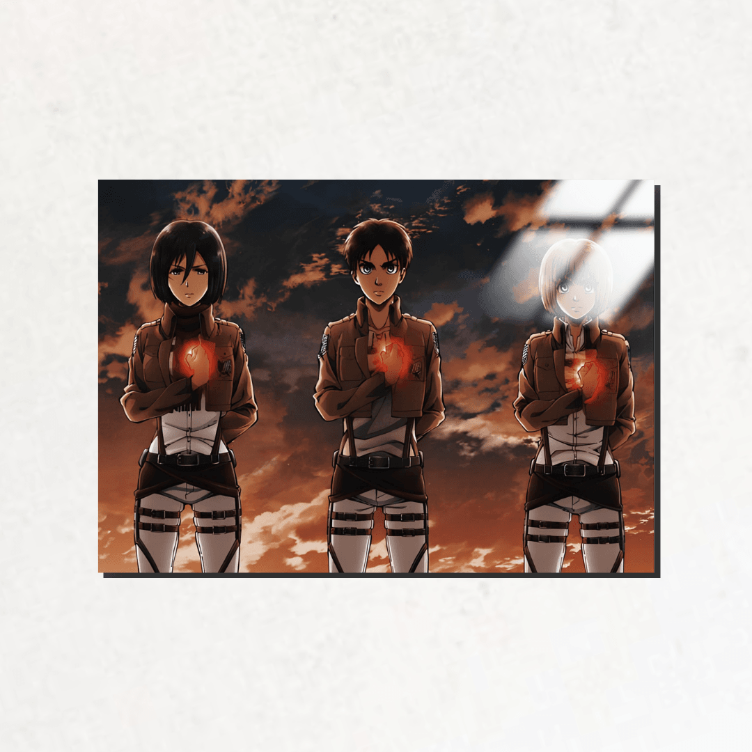 Eren, Mikasa ve Armin