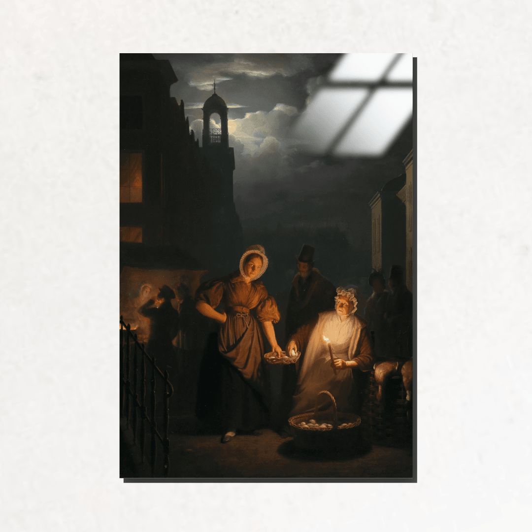 Rotterdam'da Gece Pazarı (Night Market in Rotterdam) - Petrus van Schendel