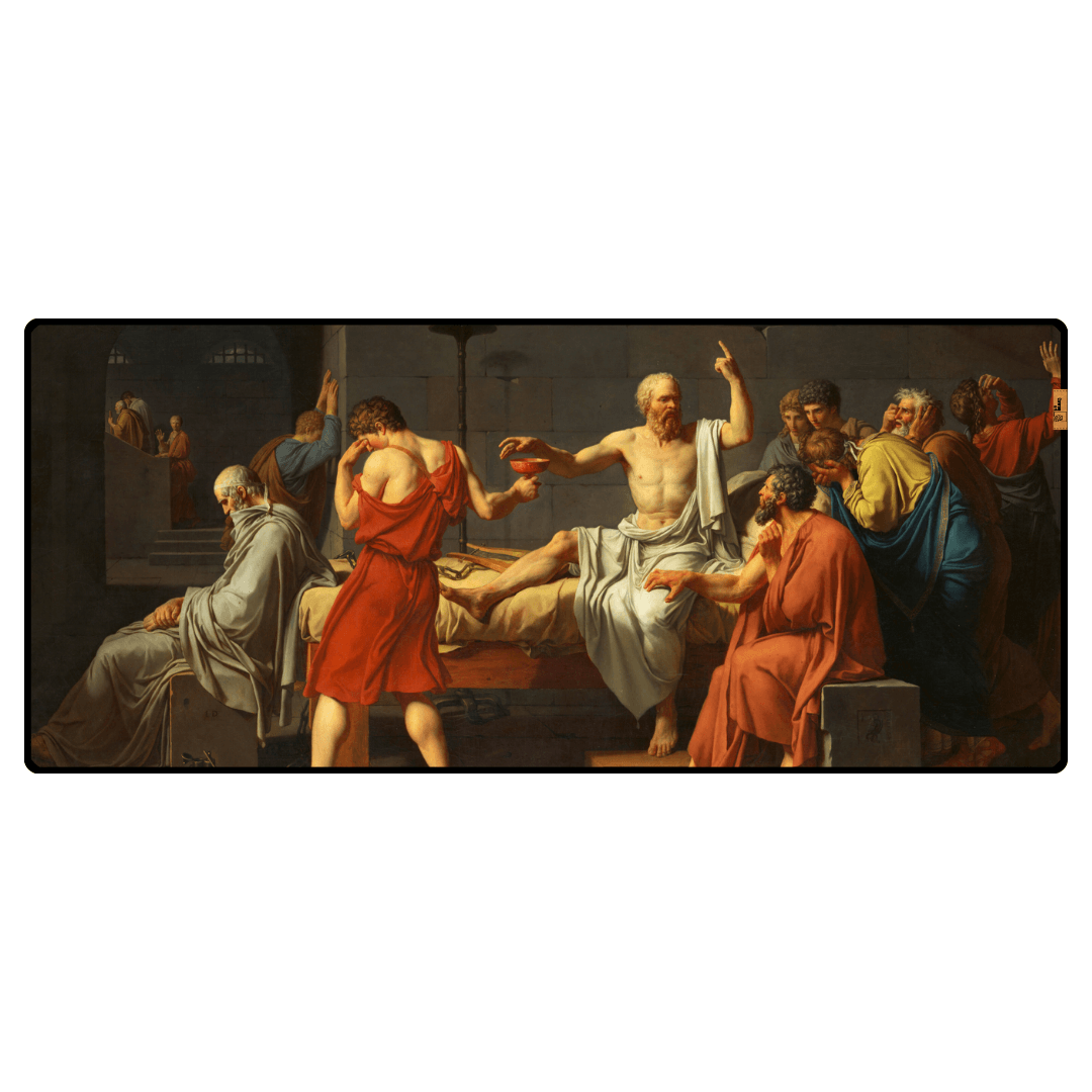 Sokrates'in Ölümü (The Death of Socrates) - Jacques-Louis David - Mouse Pad & Masa Matı