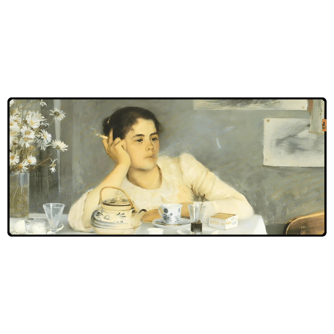 Kahvaltıdan Sonra (After Breakfast) - Elin Danielson-Gambogi - Mouse Pad & Masa Matı