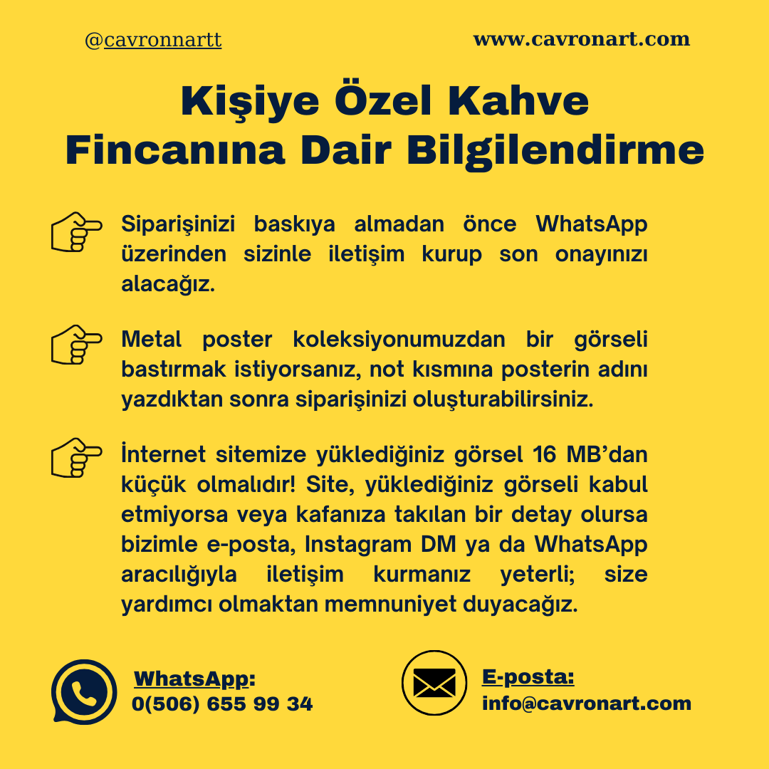 Kişiye Özel Kahve Fincanı (Tabağıyla Birlikte)