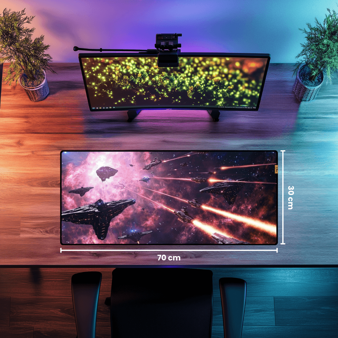 Galactic War - Mouse Pad & Desk Mat