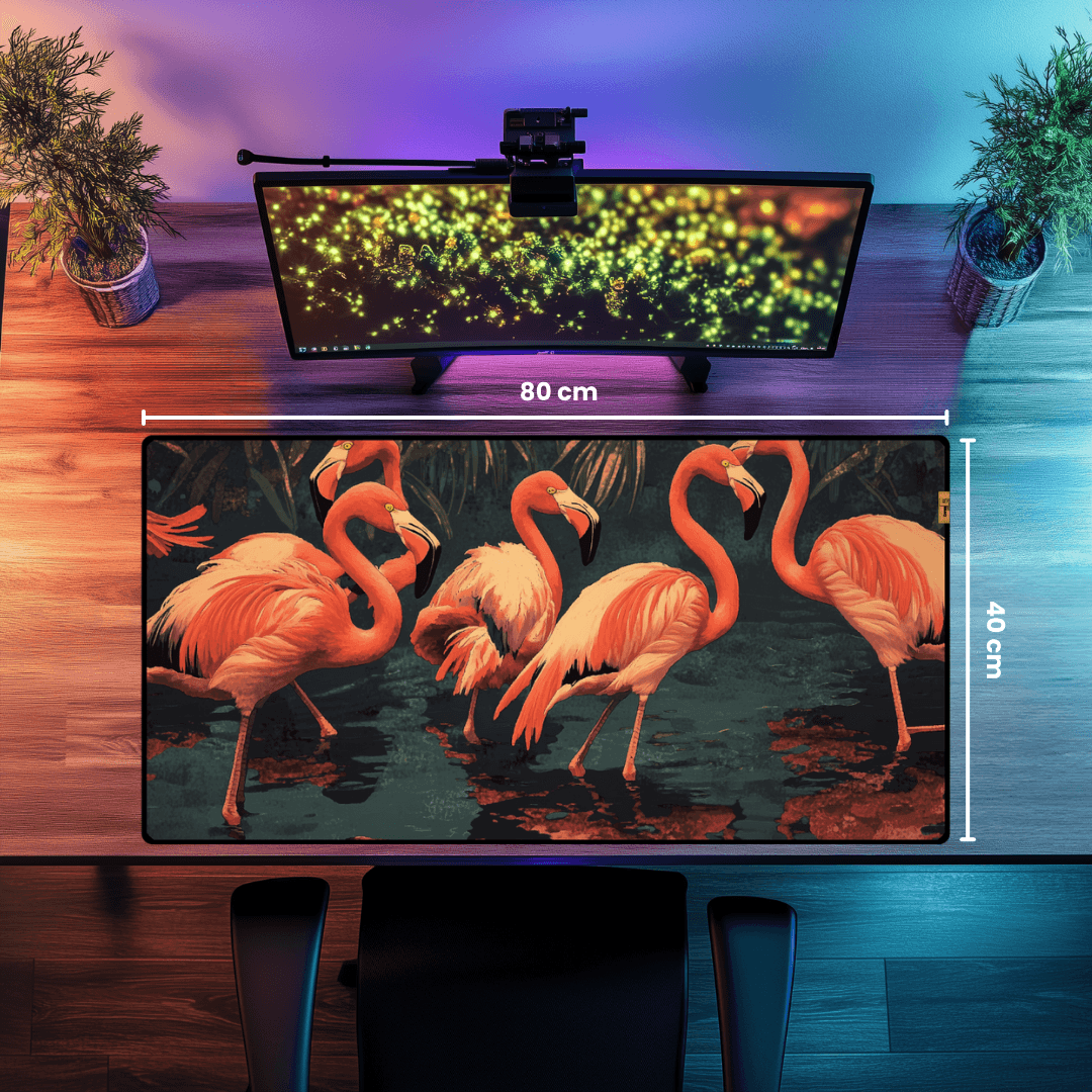 Flamingos - Mouse Pad & Desk Mat