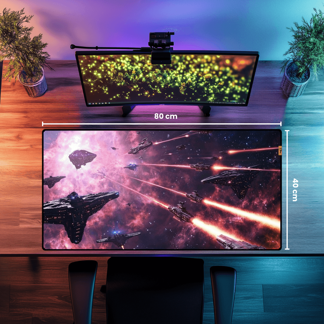 Galactic War - Mouse Pad & Desk Mat