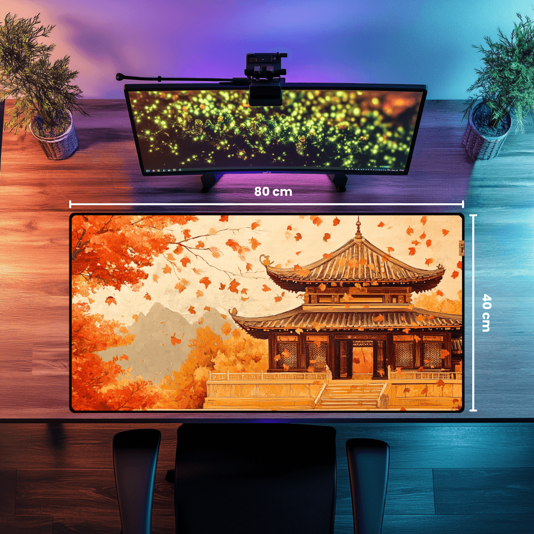 Temple - Mouse Pad & Desk Mat