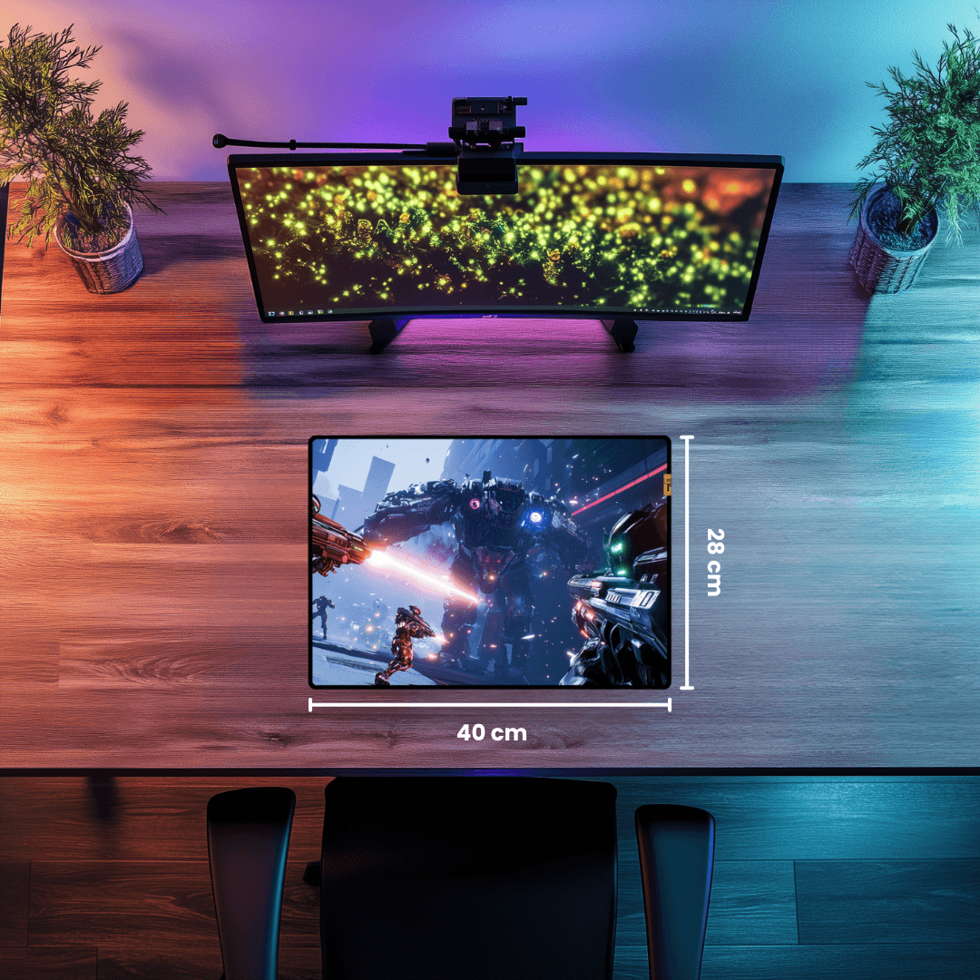 Galactic War (3) -Mouse Pad & Desk Mat