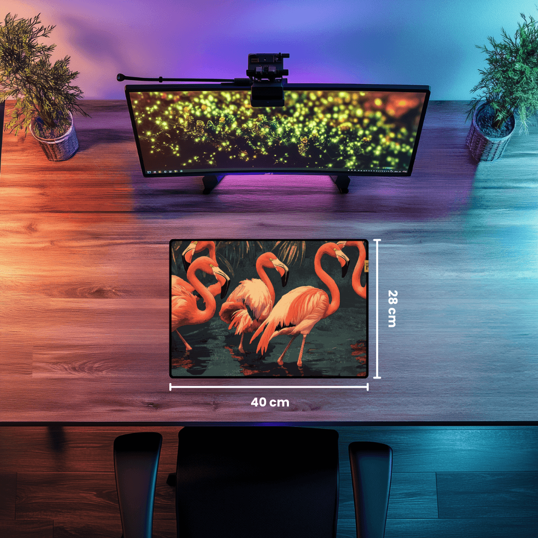 Flamingos - Mouse Pad & Desk Mat