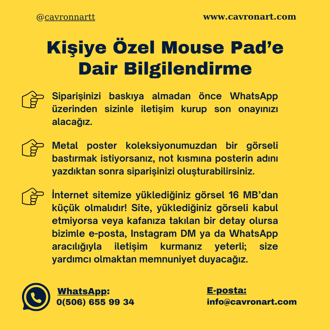 Kişiye Özel Mouse Pad