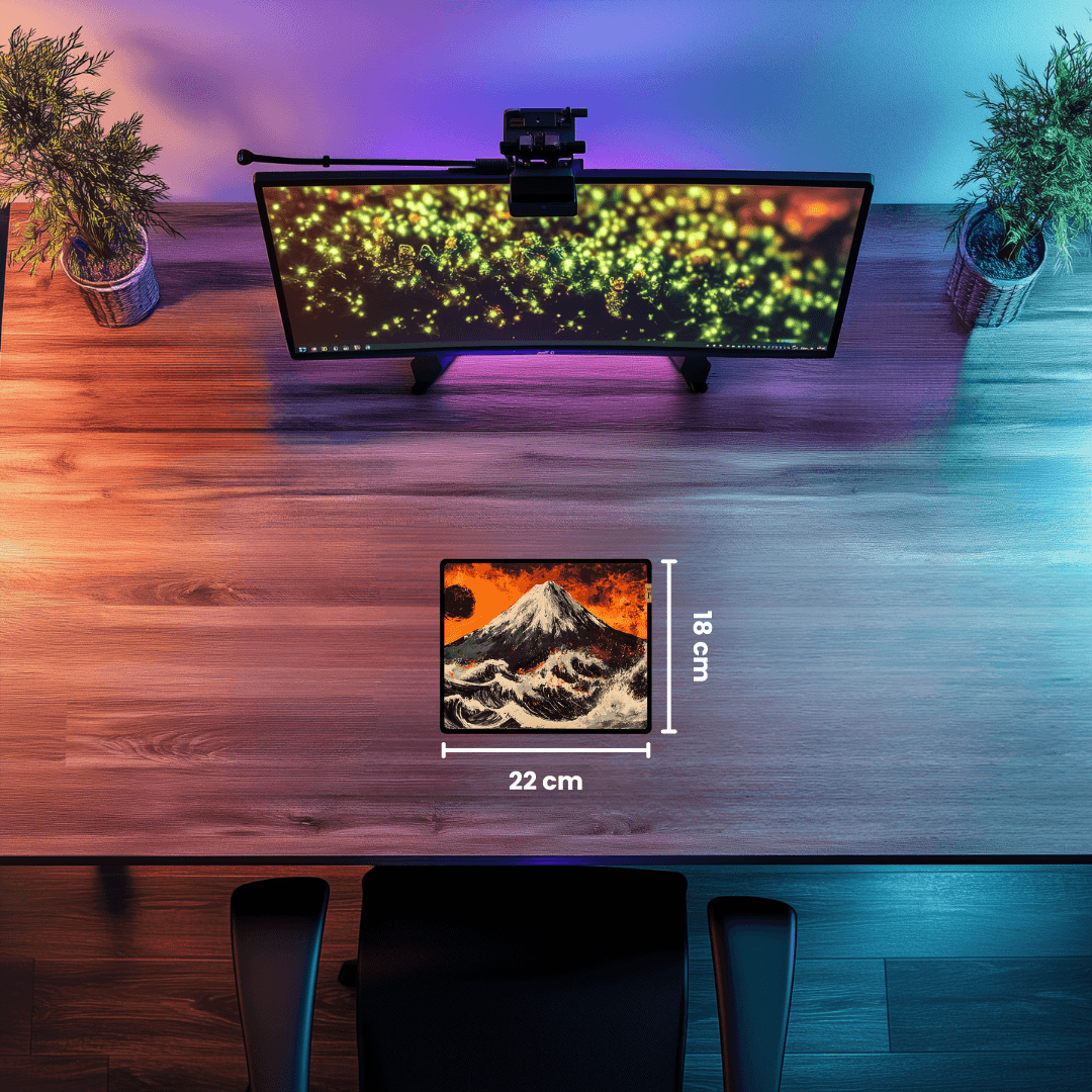 Mountains and Waves - Mouse Pad & Desk Mat