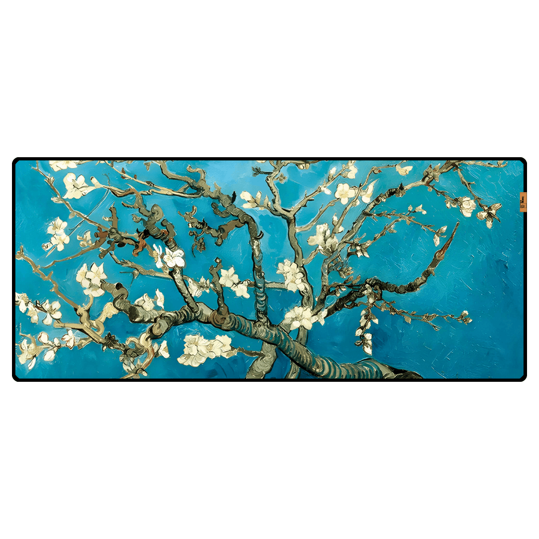 Çiçek Açan Badem Ağacı (Almond Blossoms) - Vincent van Gogh - Mouse Pad & Masa Matı