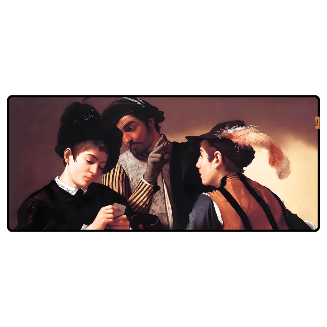 Hilekarlar (The Cardsharps) - Caravaggio - Mouse Pad & Masa Matı