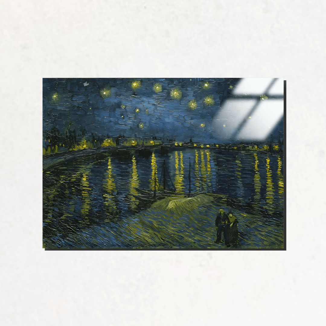 Rhone Üzerinde Yıldızlı Gece (Starry Night Over the Rhône) - 	Vincent van Gogh