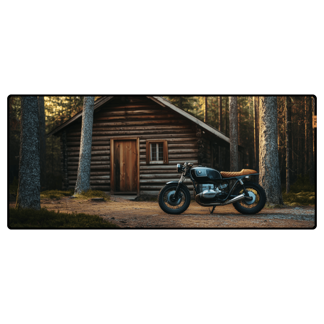 Motorcycle and Peace - Mouse Pad & Masa Matı