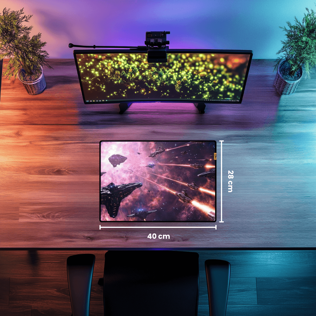 Galactic War - Mouse Pad & Desk Mat