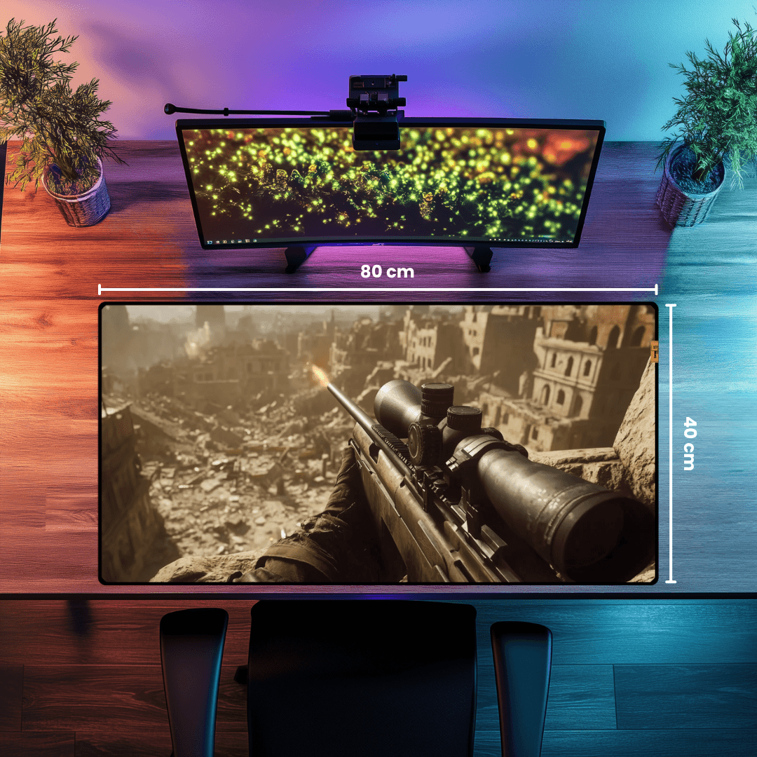 Sniper - Mouse Pad & Desk Mat