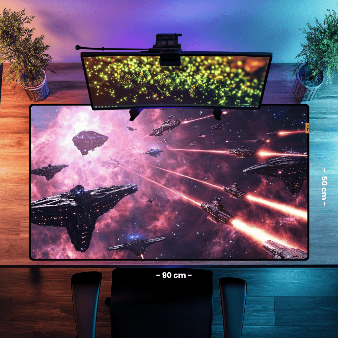 Galactic War - Mouse Pad & Desk Mat