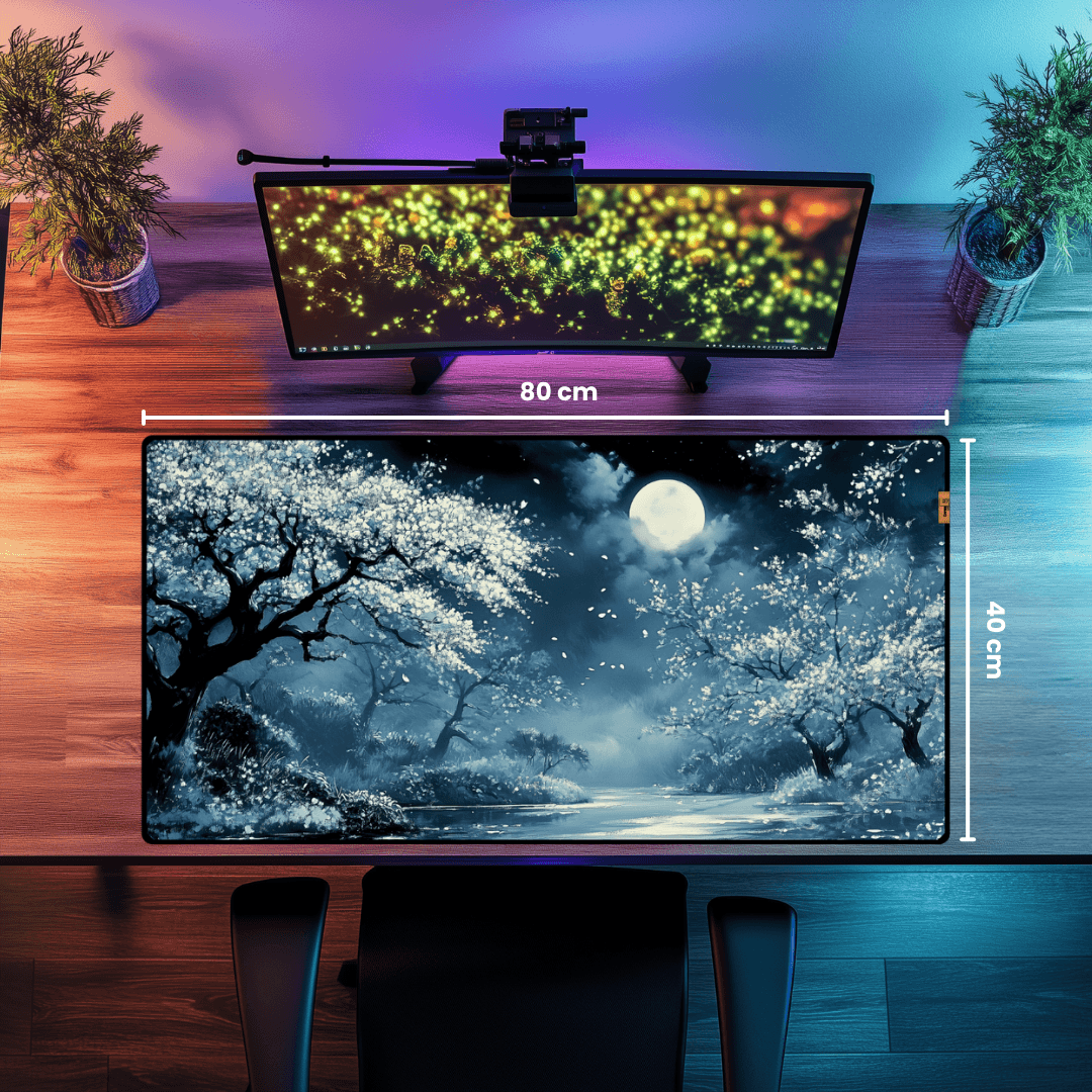 Sakura Grove at Sunset - Mouse Pad & Desk Mat