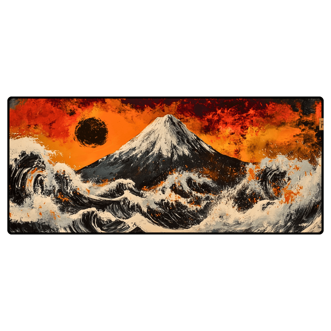 Dağ ve Dalgalar - Mouse Pad & Masa Matı