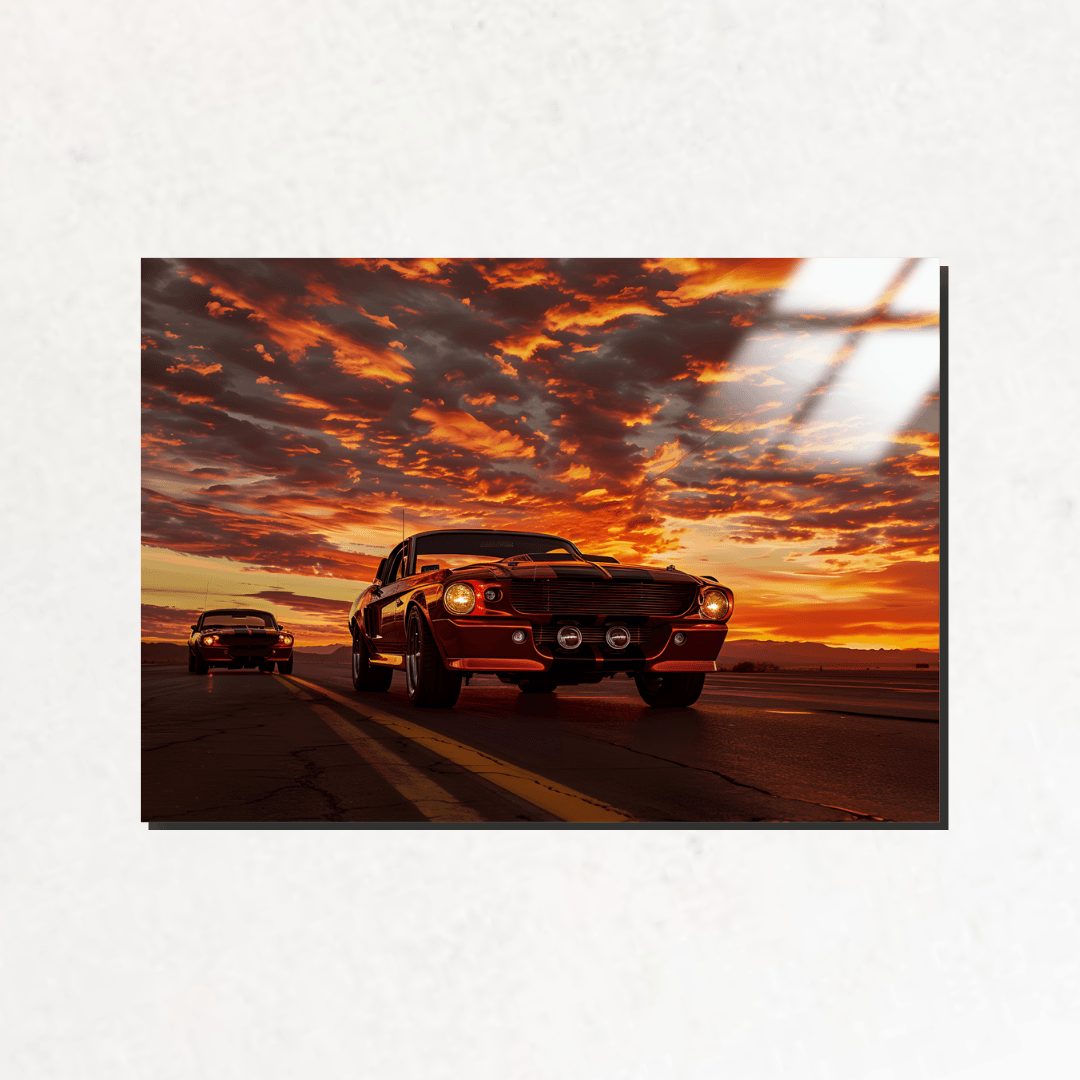 Muscle Cars - Metal Poster & Tablo