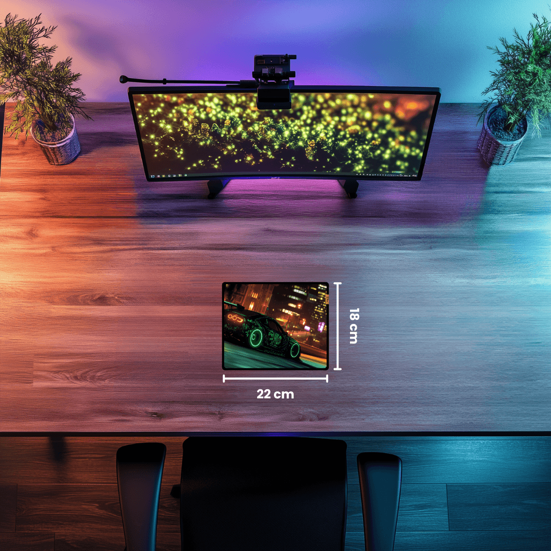 Neon Car - Mouse Pad & Masa Matı