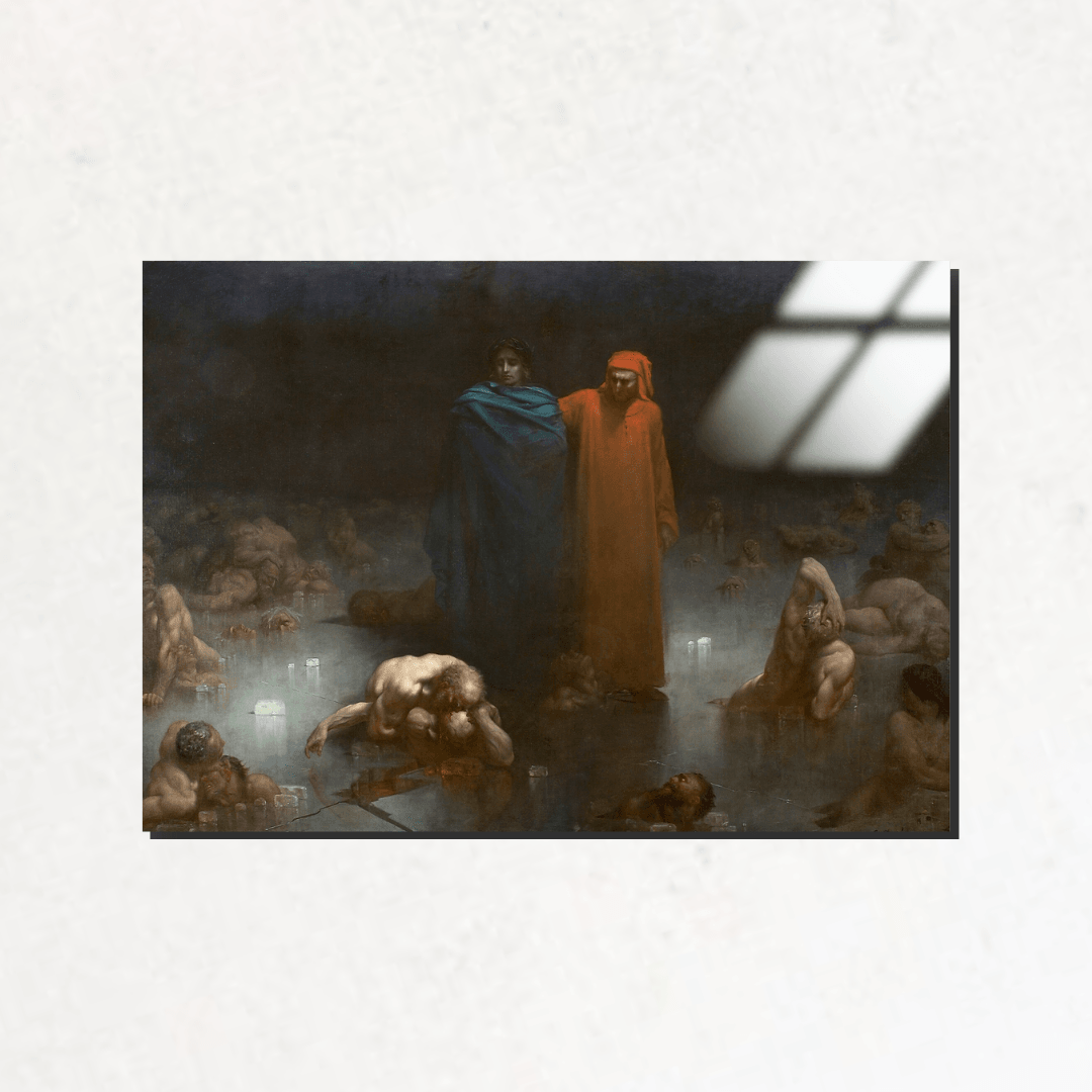 Dante ve Virgil Cehennem'in Dokuzuncu Katında (Dante and Virgil in the Ninth Circle of Hell) - Gustave Doré