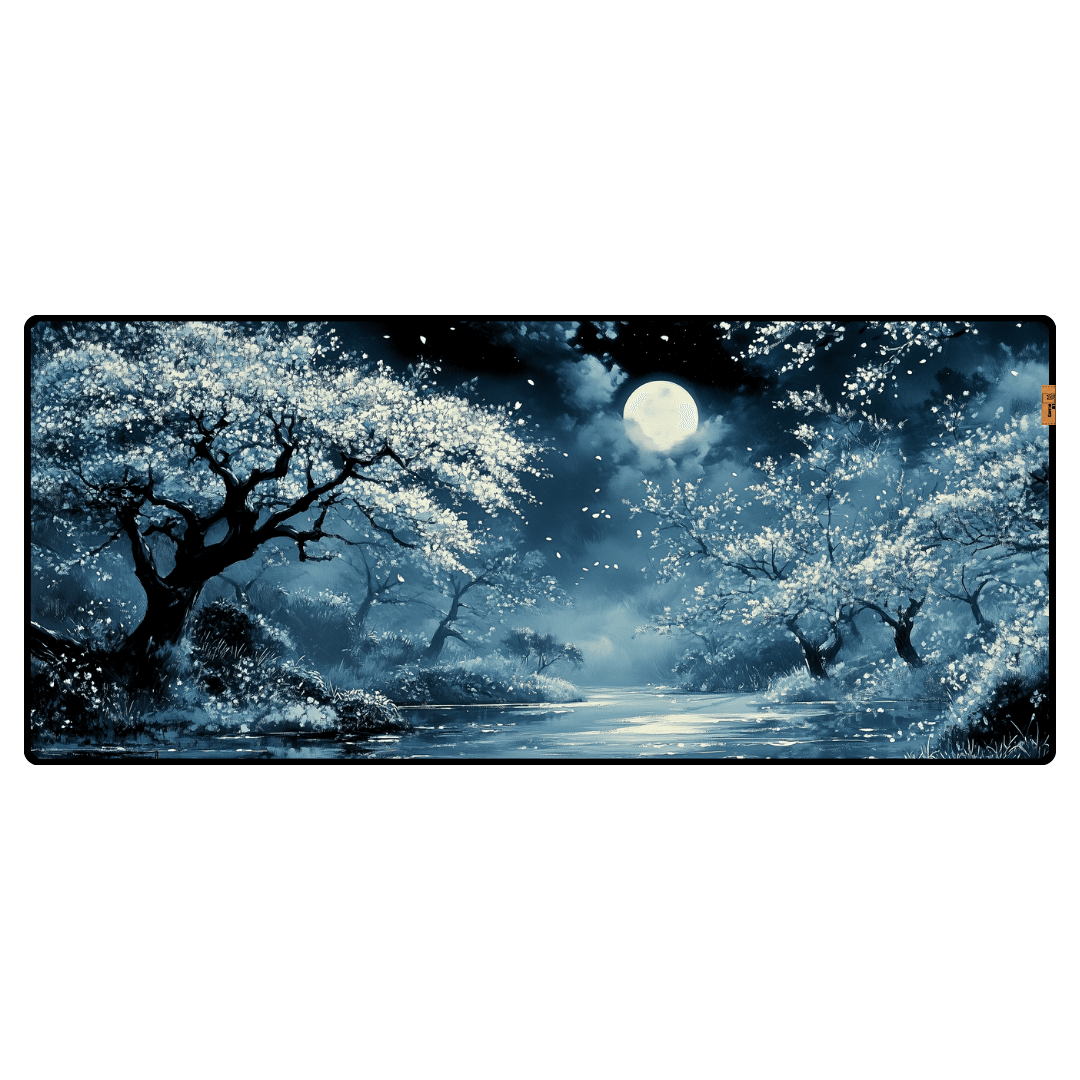 Sakura Grove at Sunset - Mouse Pad & Desk Mat