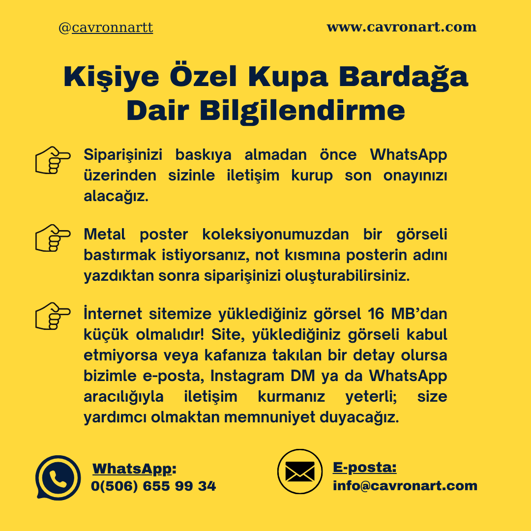 Kişiye Özel Kupa Bardak