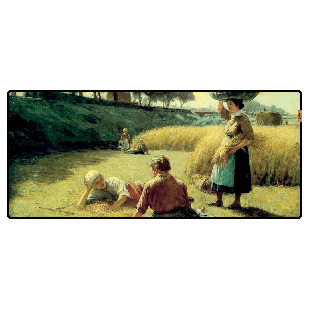 Tarlada Mola (Gleaners at Rest) - John Ottis Adams - Mouse Pad & Masa Matı