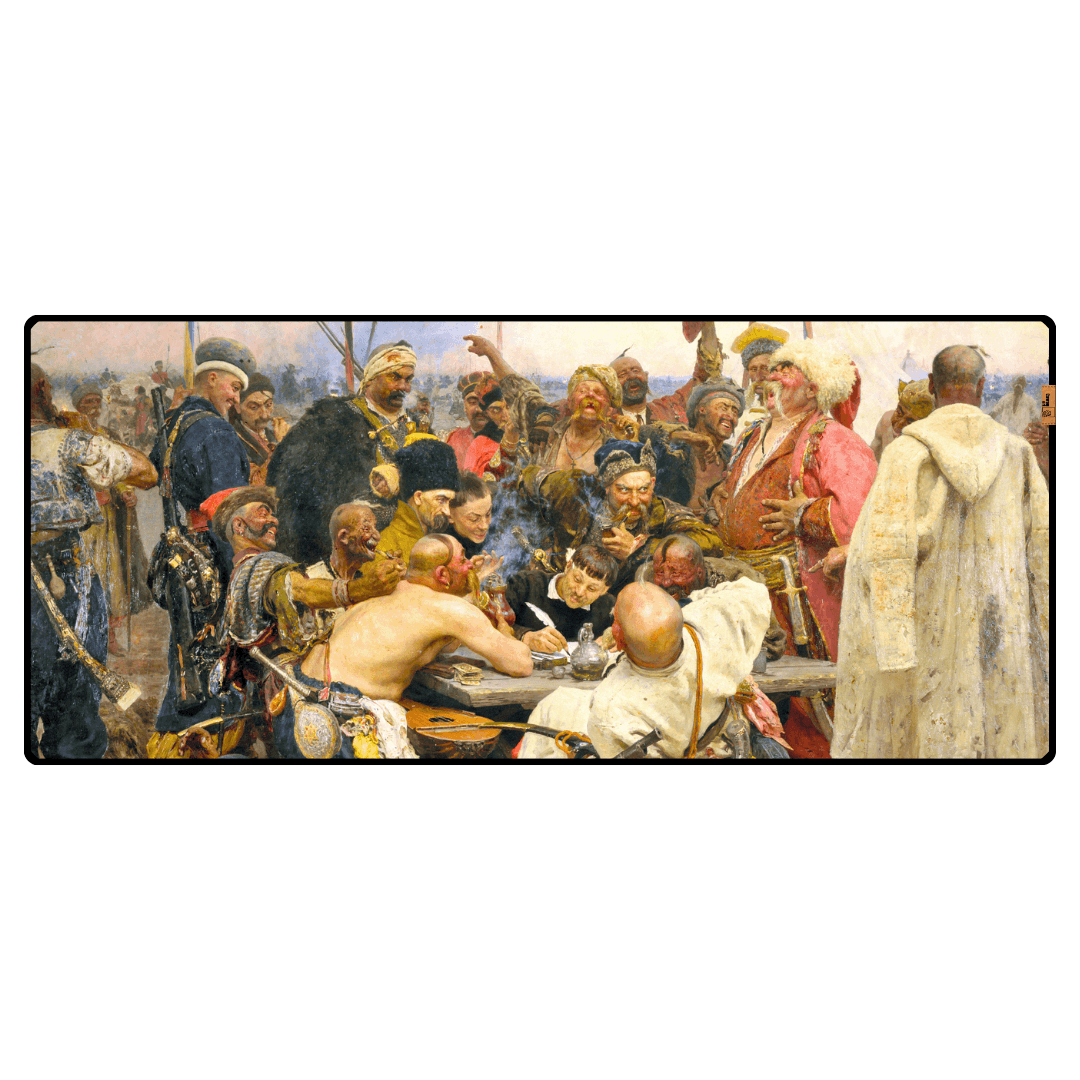 Türk Sultanına Mektup Yazan Zaporojya Kazakları (Reply of the Zaporozhian Cossacks) -  Ilya Repin - Mouse Pad & Masa MatI