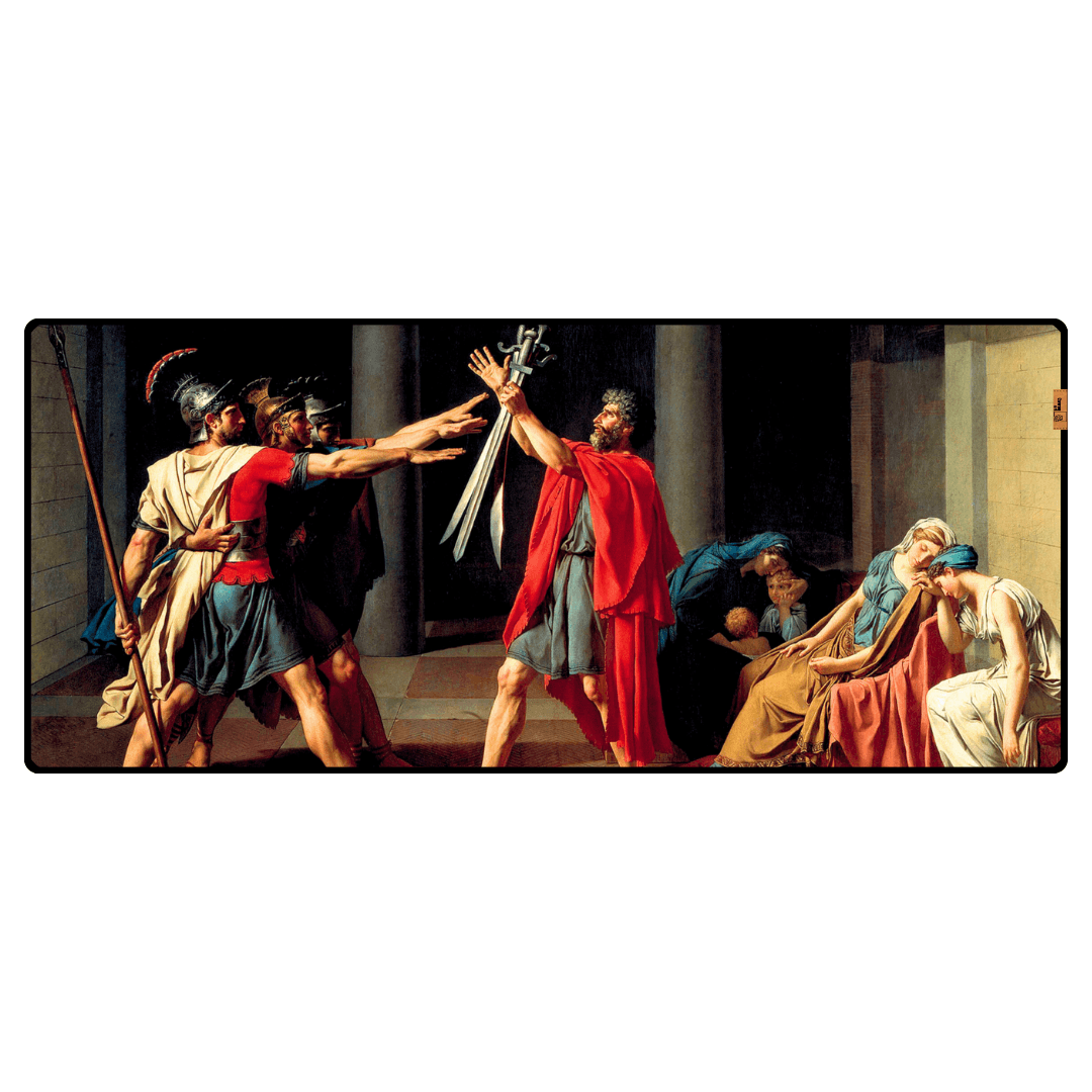 Horas Kardeşlerin Yemini (The Oath of the Horatii) - Jacques-Louis David - Mosuse Pad & Masa Matı