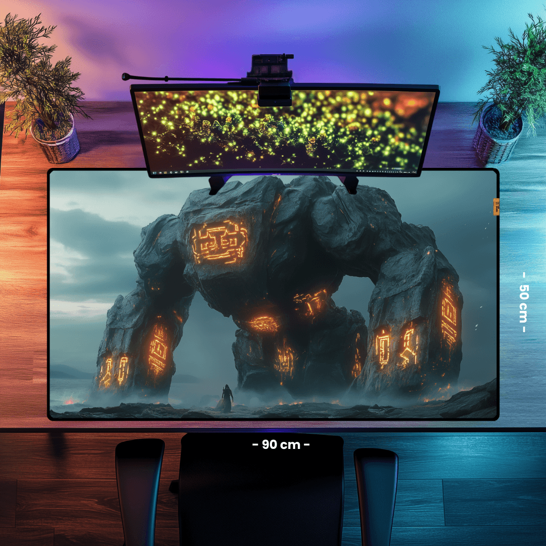 Golem Hunt - Mouse Pad & Desk Mat