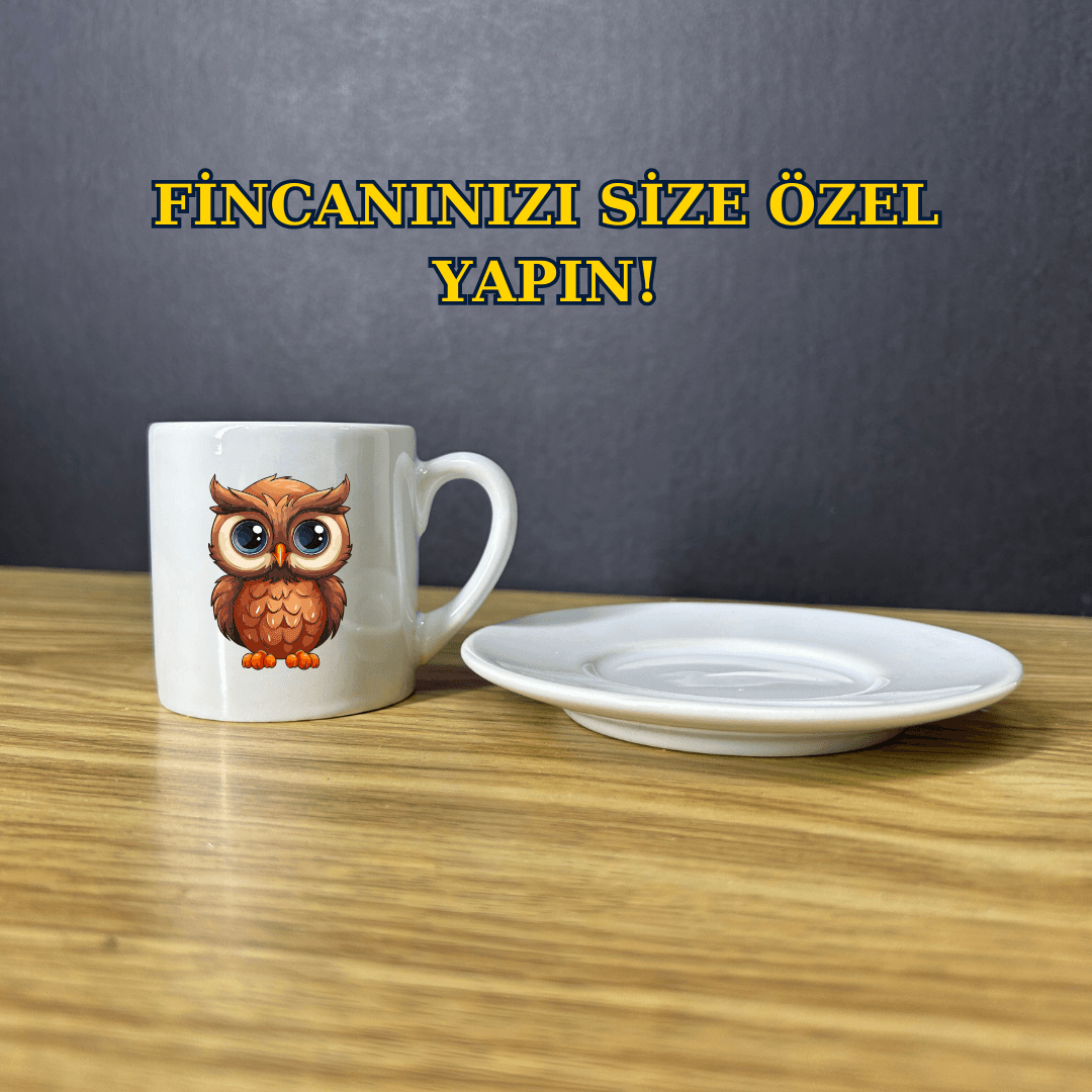 Kişiye Özel Kahve Fincanı (Tabağıyla Birlikte)