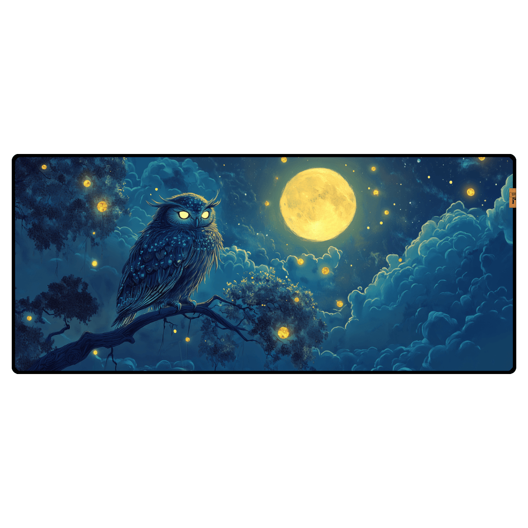 Gece Baykuş - Mouse Pad & Masa Matı