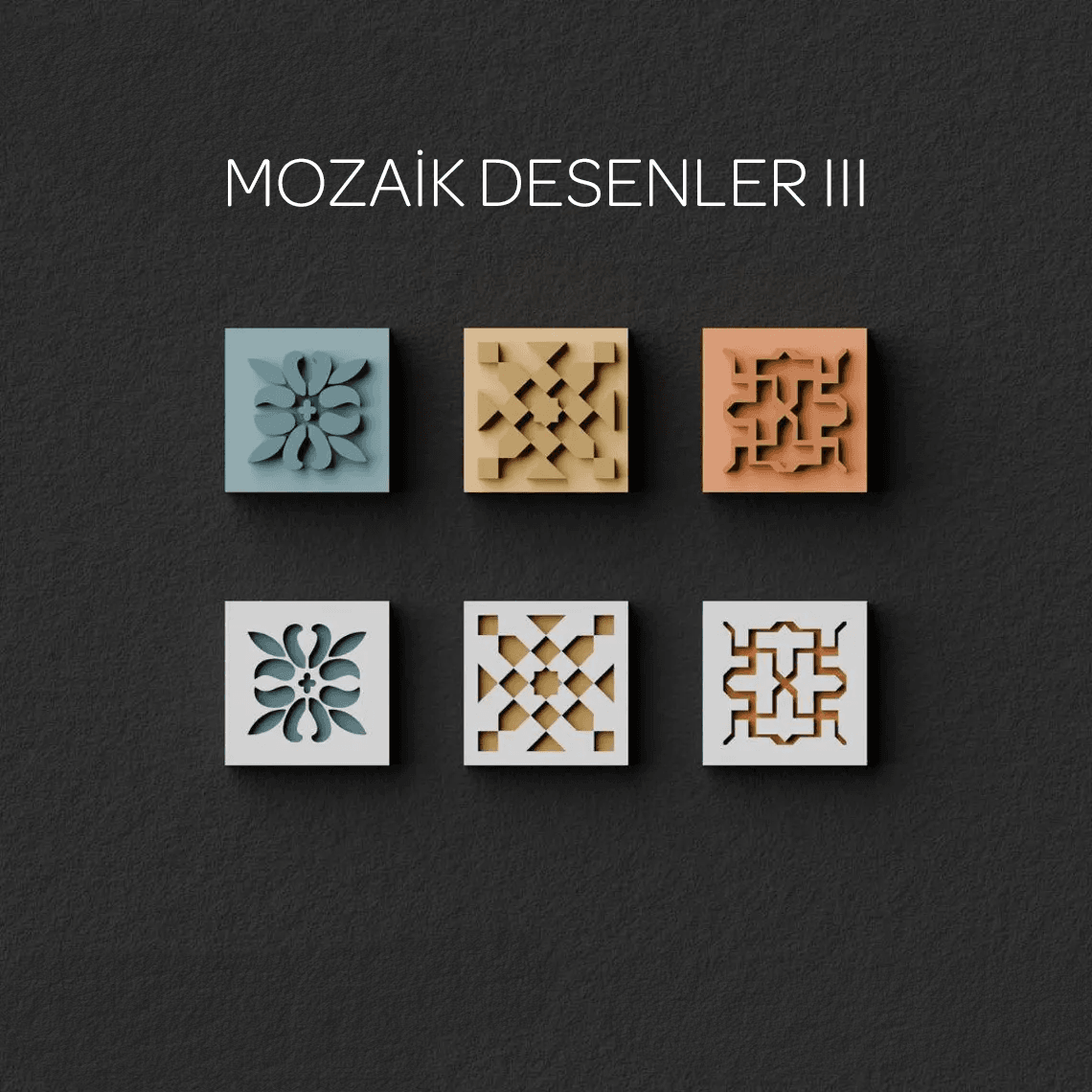 Mozaik Desenler III - Mühür ve Kesici Set