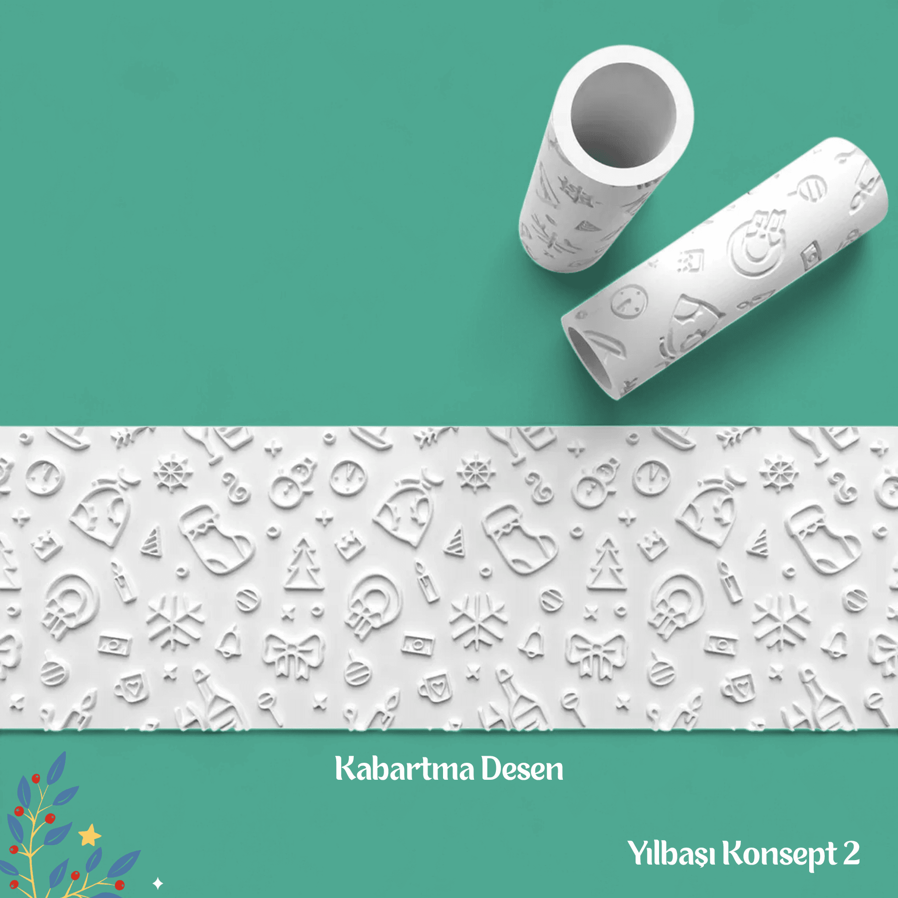 Yılbaşı Konsept 2 - Doku Rulosu