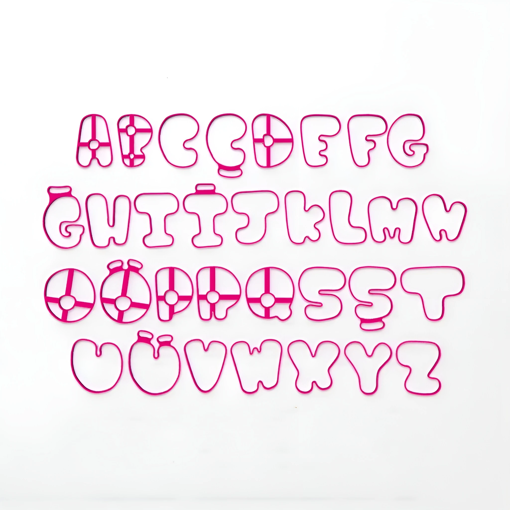 Amorf Harfler Kesici Set - 32 Harf