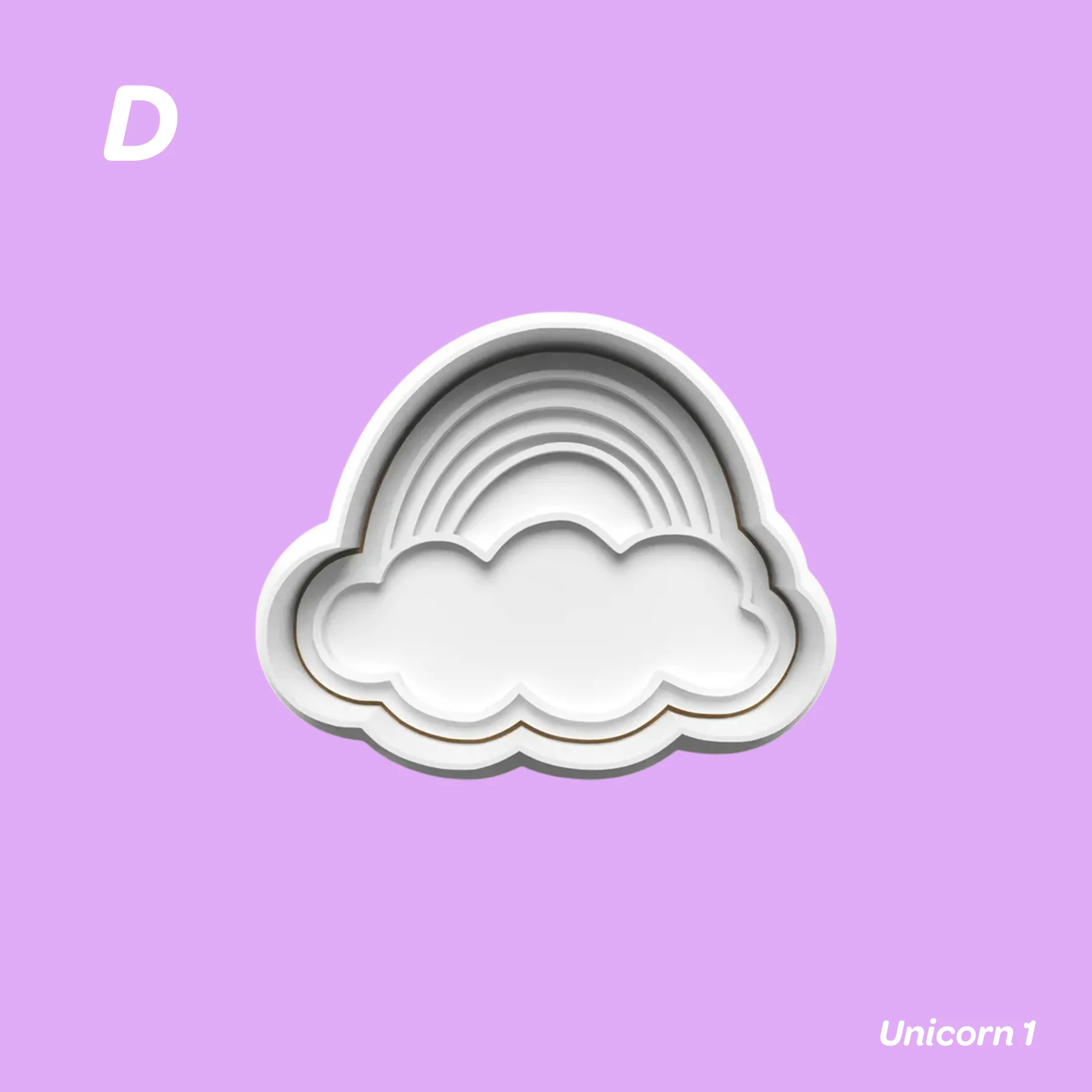 Unicorn 1 - Kurabiye Kalıbı Damga ve Kesici Set